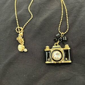 Betsey Johnson Camera Necklace